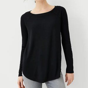Black Ann Taylor boatneck tunic top - NWT size XXL